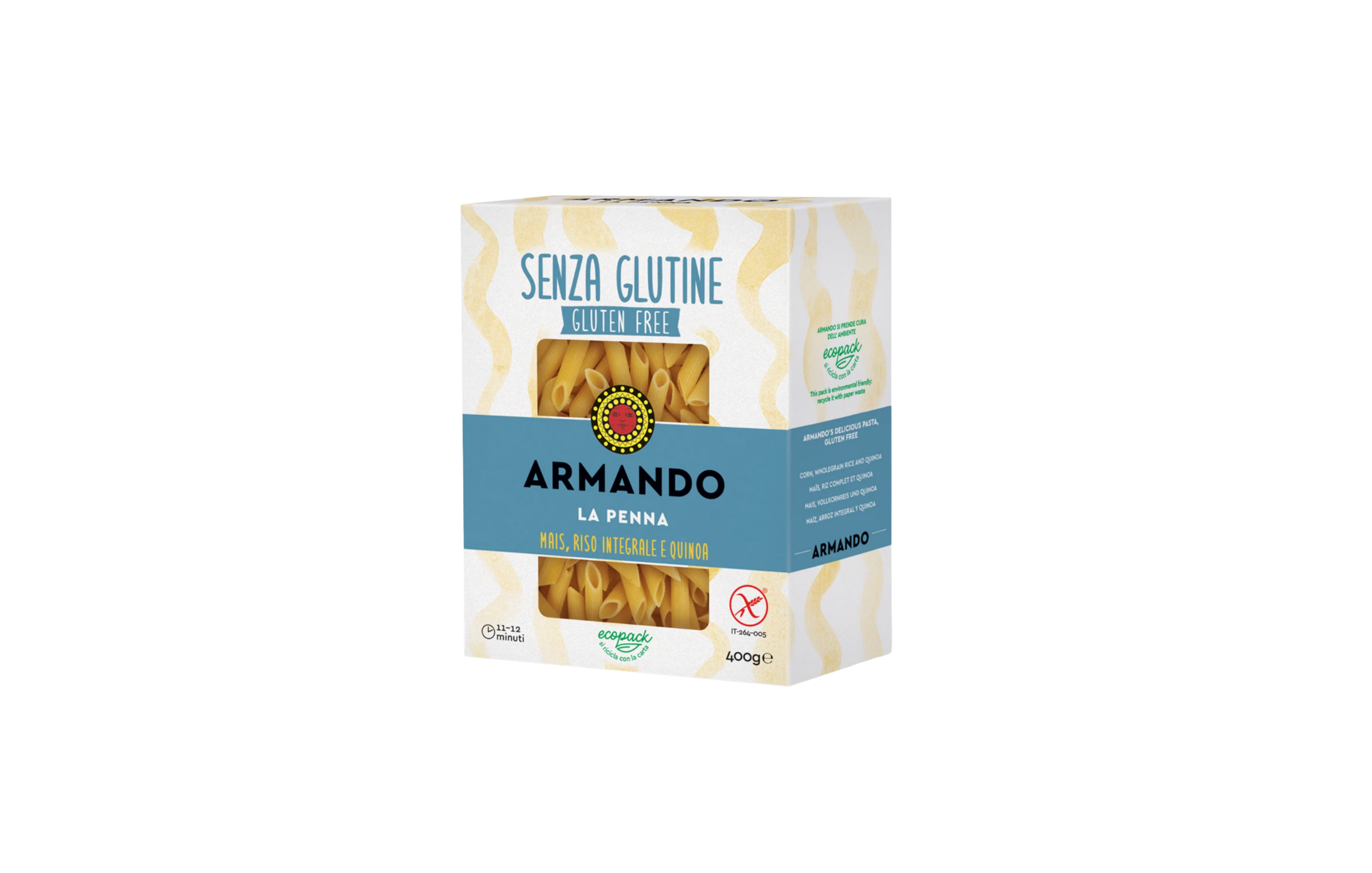Penne Gluten Free Armando 400g